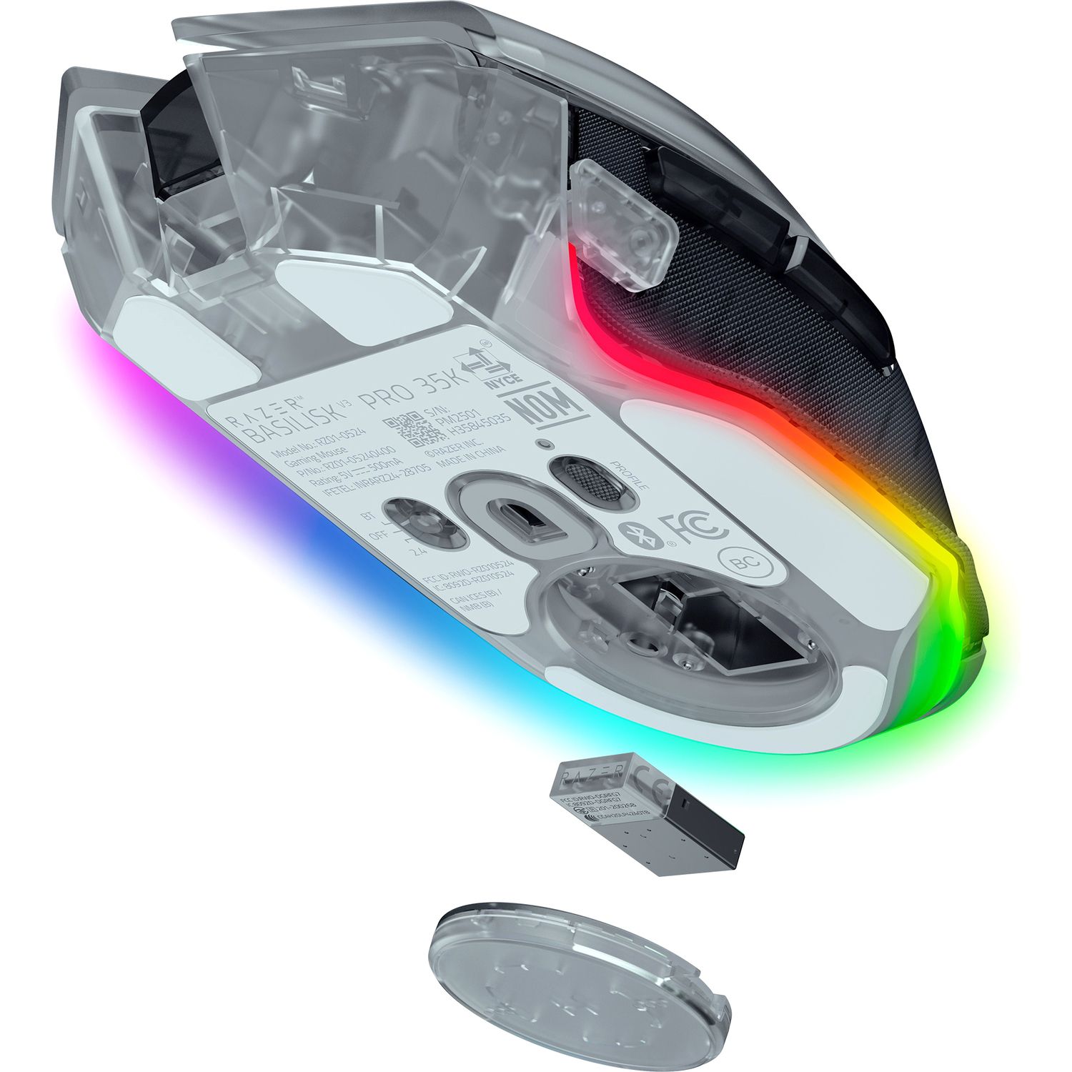 Игровая мышь Razer Basilisk V3 Pro 35K - Phantom White Ed. Razer Basilisk V3 Pro 35K Phantom White Ed. (RZ01-05240400-R3G1)